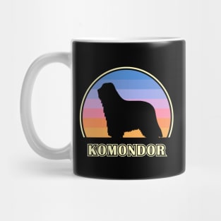 Komondor Vintage Sunset Dog Mug